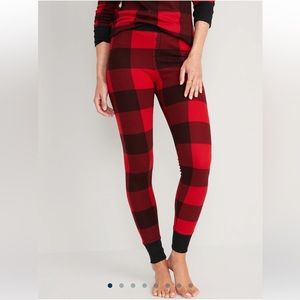 Old Navy Women’s Waffle Knit Buffalo Plaid Pajama Pants